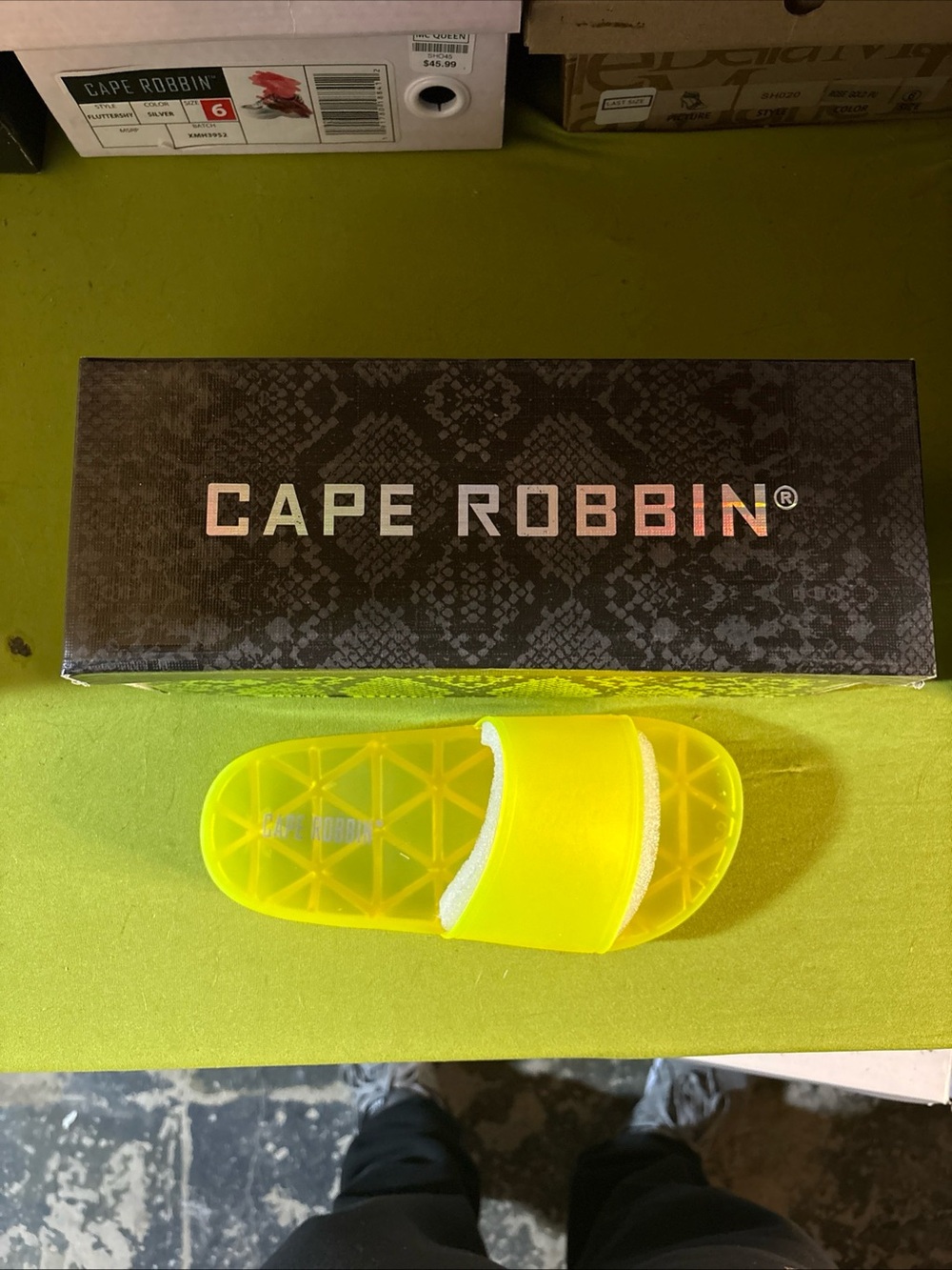 Cape Robbin Neon Yellow Slide
